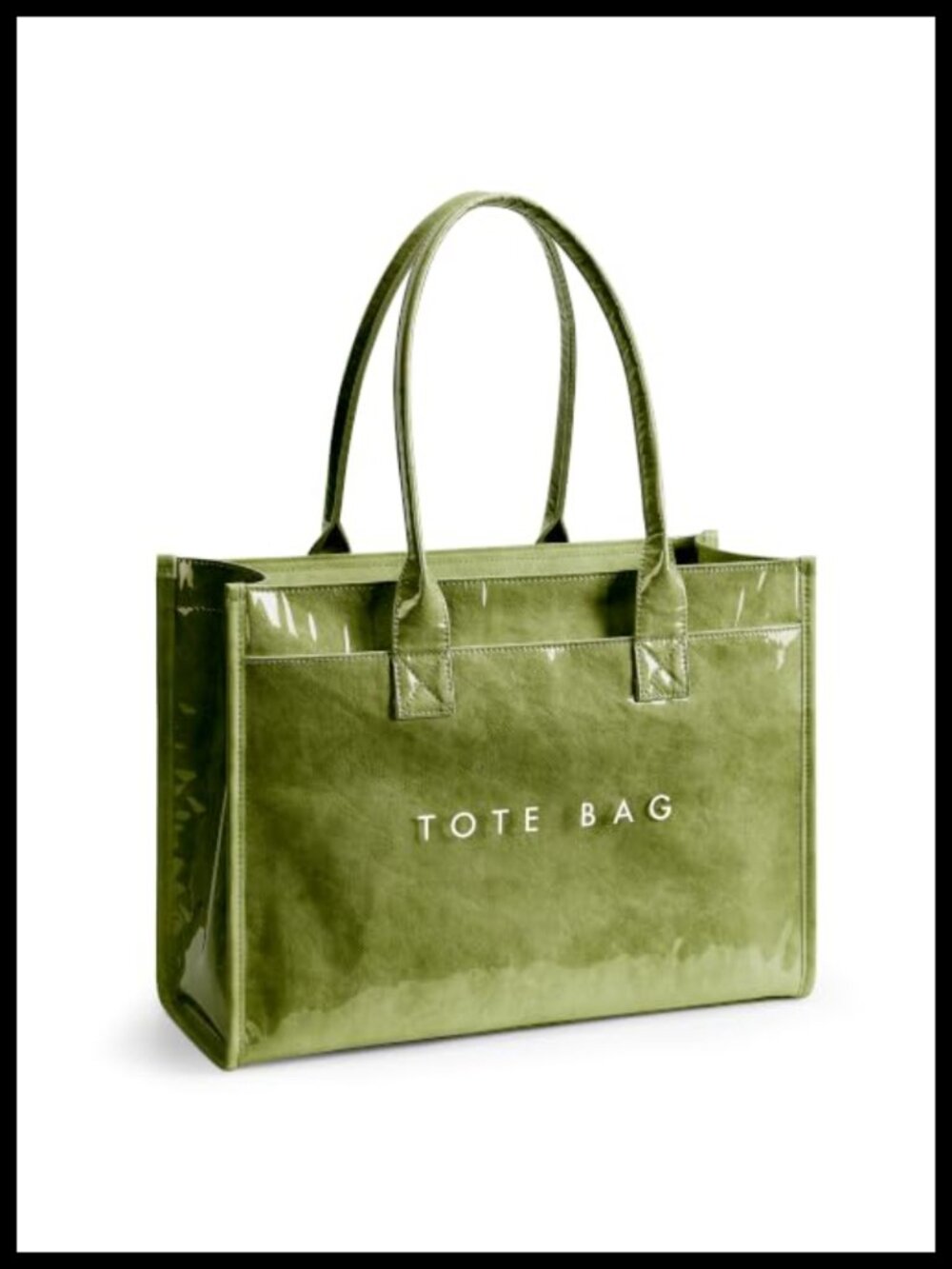 PVC Tote Bag Women's Large Capacity Laptop Work Handbag Waterproof Shoulder